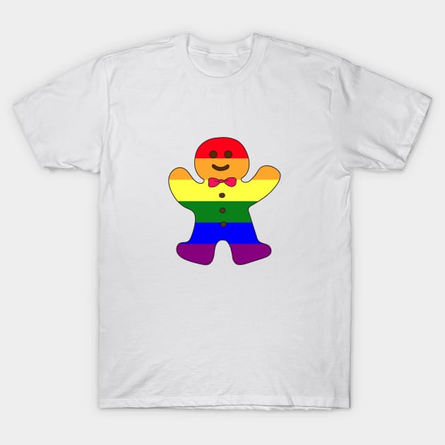 Christmas gay pride celebration T-Shirt by Nalidsa